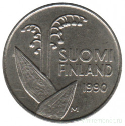 Монета. Финляндия. 10 пенни 1990 год (медно-никелевый сплав). 