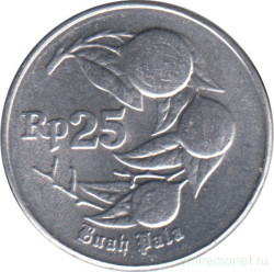 Монета. Индонезия. 25 рупий 1996 год.