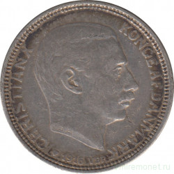 Монета. Дания. 2 кроны 1916 год.