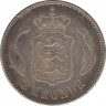 Монета. Дания. 2 кроны 1916 год. рев.