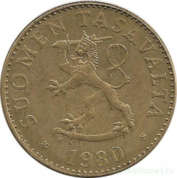 Монета. Финляндия. 50 пенни 1980 год. 