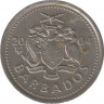 Монета. Барбадос. 10 центов 2004 год. ав.