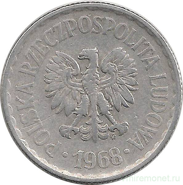 Монета. Польша. 1 злотый 1968 год.