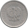 Аверс. Монета. Польша. 1 злотый 1968 год.