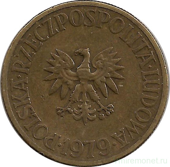 Монета. Польша. 5 злотых 1979 год.