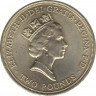 Монета. Великобритания. 2 фунта 1989 год. 300 лет "Биллю о правах" Англии. рев.
