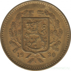 Монета. Финляндия. 10 марок 1930 год.