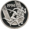 Монета. Финляндия. 100 марок 1994 год. Лёгкая атлетика. Бегуны. ав