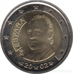 Монета. Испания. 2 евро 2002 год.