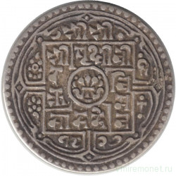 Монета. Непал. 1 мохар 1905 год.