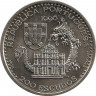Реверс. Монета. Португалия. 200 эскудо 1996 год. 1557 год - обустройство в Макао.