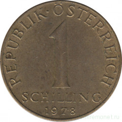 Монета. Австрия. 1 шиллинг 1978 год.