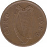 Монета. Ирландия. 1 пенни 1986 год. ав.
