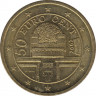 Монета. Австрия. 50 центов 2002 год. ав.
