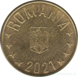 Монета. Румыния. 1 бан 2021 год.