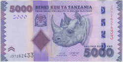 Банкнота. Танзания. 5000 шиллингов 2020 год. Тип 43.