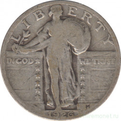 Монета. США. 25 центов 1926 год.