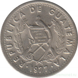 Монета. Гватемала. 5 сентаво 1977 год. Тип 2.