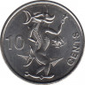 Монета. Соломоновы острова. 10 центов 2012 год. ав.