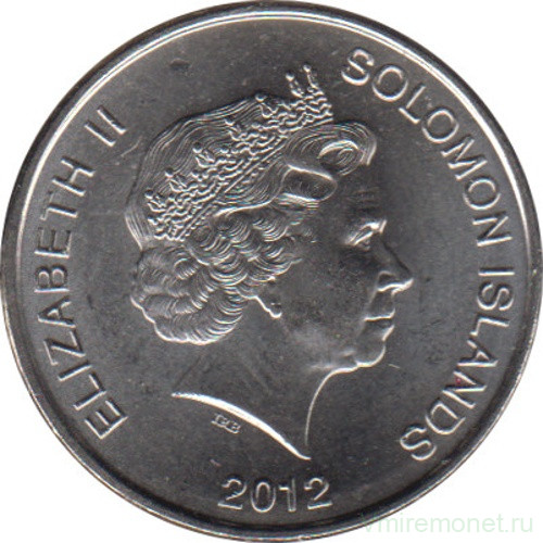 Монета. Соломоновы острова. 10 центов 2012 год.