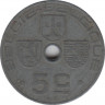 Монета. Бельгия. 5 сантимов 1941 год. BELGIE-BELGIQUE. рев.