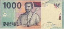 Банкнота. Индонезия. 1000 рупий 2000 год. (модификация 2007 год). Тип 141h.