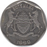 Монета. Ботсвана. 25 тхебе 1999 год. ав.