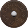 Монета. Дания. 1 эре 1936 год. ав.