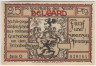 Бона. Нотгельд. Германия. Город Бельгард. 25 пфеннигов 1920 год. Вариант 69.4.а.1. ав.