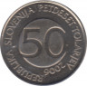 Монета. Словения. 50 толаров 2006 год. ав.