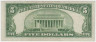Банкнота. США. 5 долларов 1950 год. Серия G. рев.