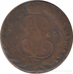 Монета. Россия. 2 копейки 1763 год. М.М.