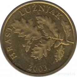 Монета. Хорватия. 5 лип 2003 год.