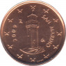 Монета. Сан-Марино. 1 цент 2009 год. ав.