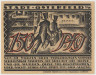 Бона. Нотгельд. Германия. Город Остерфельд. 150 пфеннигов 1921 год. Вариант 1033.1.4.1. ав.