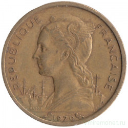 Монета. Реюньон. 10 франков 1970 год. 
