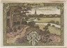Бона. Нотгельд. Германия. Родной город Лохенгау - Зольтау. 90 пфеннигов 1921 год. Вариант 1238.1.5. рев.
