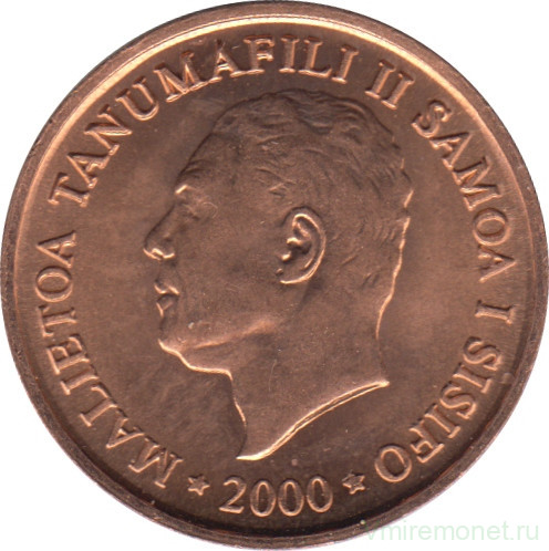 Монета. Самоа. 2 сене 2000 год.