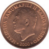 Монета. Самоа. 2 сене 2000 год. ав.