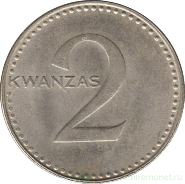 Монета. Ангола. 2 кванзы 1977 год.