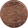 Монеты. Финляндия. 1 цент 2005 год. ав.