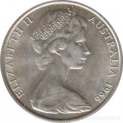 Монета. Австралия. 50 центов 1966 год.