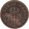 Монета. Пруссия (Германия). 2 пфеннига 1867 год. (C). рев.