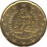  Монета. Сан-Марино. 20 центов 2002 год. ав.