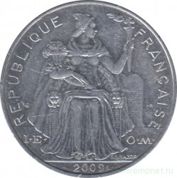 Монета. Новая Каледония. 5 франков 2009 год.