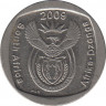 Монета. Южно-Африканская республика (ЮАР). 1 ранд 2009 год. ав.