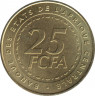 Монета. Центральноафриканский экономический и валютный союз (ВЕАС). 25 франков 2006 год. рев.