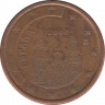 Монета. Испания. 5 центов 2003 год. ав.
