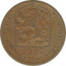 Монета. Чехословакия. 20 геллеров 1980 год. ав.