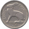 Монета. Ирландия. 3 пенса 1967 год. 